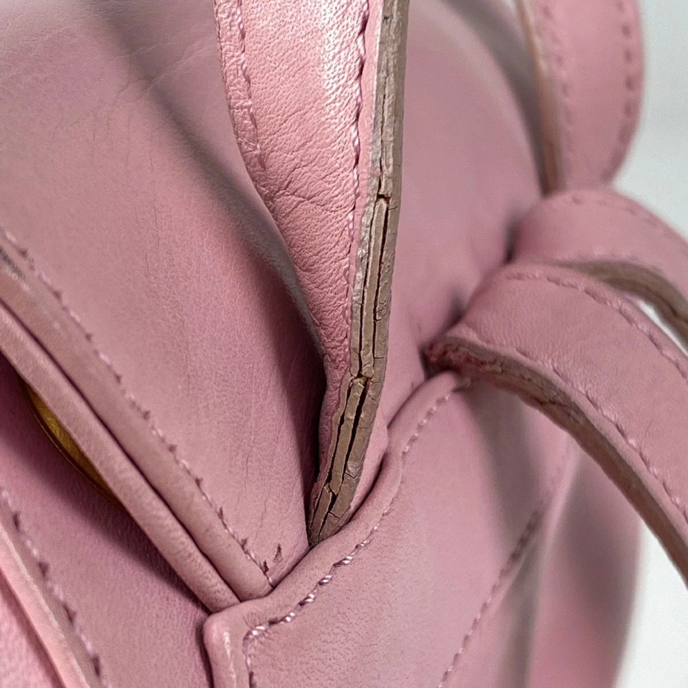 Celine logo Backpack Rucksack Daypack rucksack leather pink - Picture 5 of 7
